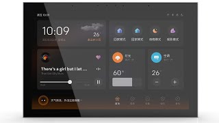 10 Inch Wall Mount Metal CNC Android smart home automation touch control panel PoE Zigbee Wifi KNX [upl. by Akcebar]