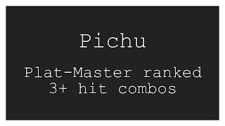 Pichu PlatinumMaster ranked anonymized dataset 3 hits minimum [upl. by Fischer]