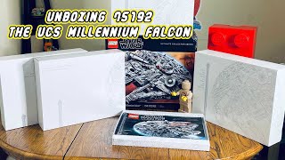 Unboxing Star Wars LEGO set 75192 the UCS Millennium Falcon [upl. by Ahsenot285]