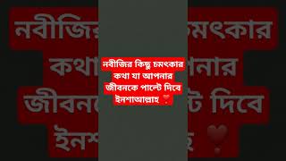 নবীজির কিছু চমৎকার কথা যা আপনার জীবনকে পাল্টে দিবে ইনশাআল্লাহ❣️shorts islamic dua [upl. by Kcirevam120]