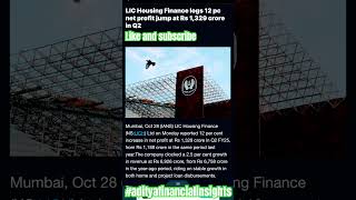 LIC housing finance Q2F25 net profit 12to 1329cr adityafinancialinsights lichousingfinance [upl. by Akirehs414]