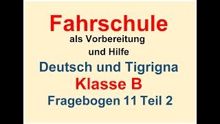 Fahrschule Deutsch  Tigrigna 112 [upl. by Ender418]