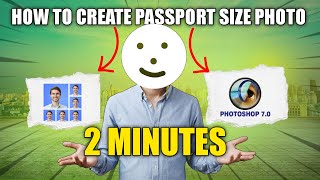 Passport size photo in 2 minute How to use photoshop action file how to create passport size photo [upl. by Emilia937]