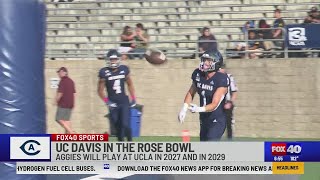 UC Davis football team set for Rose Bowl debut [upl. by Llehcor]