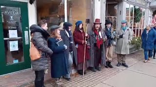 Video Performers sing holiday carols during Dickens Christmas in Skaneateles [upl. by Aenehs551]