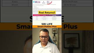 SBI Life Smart Platina Plus Plan  Real Returns [upl. by Bergin132]