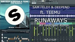 Sam Feldt amp Deepend ft Teemu  Runaways Jay Hardway Remake FL Studio Remix Instrumental [upl. by Bronwen]