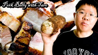 How Chinese Chef Cooks Pork Belly with Taro in a Pressure cooker [upl. by Wilmette]