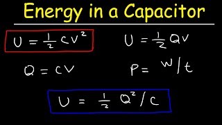 How To Calculate The Energy Stored In a Capacitor [upl. by Seed40]