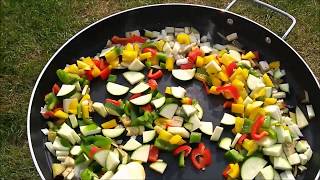 Paella Braai Recept Provencaalse lading groenten [upl. by Etnaled]