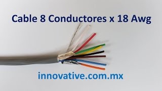 Cable 8 Conductores x 18 AWG [upl. by Zirtaeb]