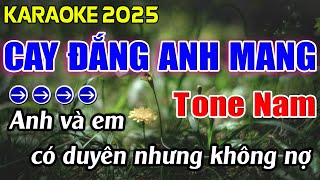 Cay Đắng Anh Mang Karaoke Tone Nam Karaoke Hoàng Giang 62 [upl. by Doyle]