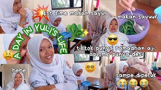 CHAOS BGT KETIKA HATER SAYUR MAKAN SAYUR 😭🥬  a day in yulis life ✨ [upl. by Nireves]