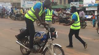 TVS Bike stunt in Nigeria [upl. by Leffen845]