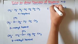 Trick to draw isomers of any Alkane [upl. by Nyleve]