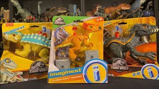 Jurassic World Imaginext Dracorex Indoraptor amp Ankylosaurus Bumpy Unboxing And Review [upl. by Sellers]