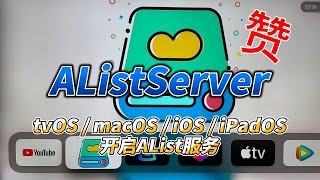 【AListServer神器】Apple TV 快捷搭建 AList 服务，挂载阿里网盘、115 网盘、夸克网盘等，可用 Infuse、VidHub 等播放，全平台都支持，简直不要太香了…… [upl. by Maleeny169]