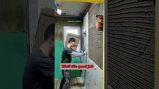 Wow good job wall tile installation P04 interior decoration walldecor [upl. by Sirkin]