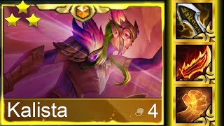 1 in MILLION Triple radiant items 3 Star Kalista  ⭐⭐⭐  TFT Set 13 [upl. by Torres]