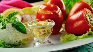 Salade de tomates farcies  سلاطة طماطم محشية بالتن والجبن [upl. by Leslee744]