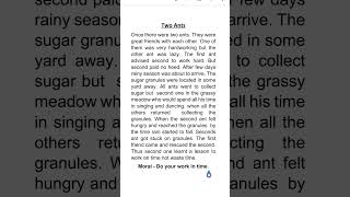 Story of two ants Story writing on two ant english englang story sto [upl. by Cirnek]