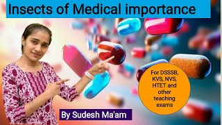 Insects of medical importance  Applied Biology  By Sudesh Maam [upl. by Nichola]