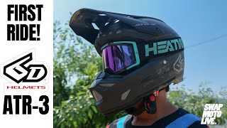 6D Helmets Has An ALLNEW MOTO HELMET  First Ride in the ATR3 [upl. by Grieve62]