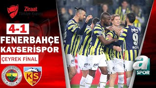 Fenerbahçe 41 Kayserispor Ziraat Türkiye Kupası Çeyrek Final 06042023 [upl. by Eirrac]