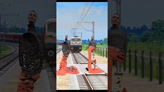 funny train vs sand sculpture special effects on the train driver half shorts 1million viralvideo [upl. by Notnroht]