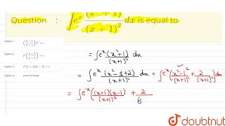 int exx21x12dx is equal to  CLASS 12  INDEFINITE INTEGRATION  MATHS  Do [upl. by Siuluj]