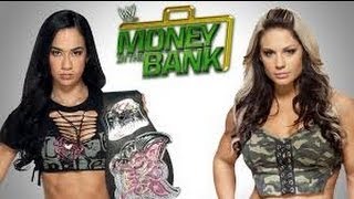 Money In The Bank 2013  AJ Lee vs Kaitlyn Divas Championship Match [upl. by Nohtanhoj]