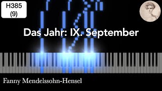 H38509 Das Jahr September  Fanny MendelssohnHensel [upl. by Suivatco]