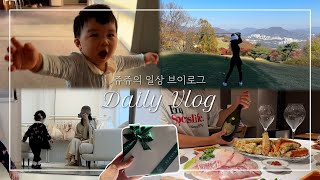 Eng Sub 비전힐스 CC 해신탕  빼빼로 데이 돌잔치 돌준맘  돔페리뇽 샴페인 영덕대게 방어회 [upl. by Anhcar]