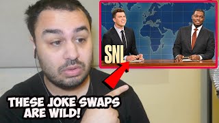 SNL Weekend Updates Joke Swap Compilation REACTION [upl. by Mcallister]