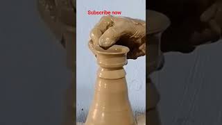 small pottery making   टब  clay  smallpot  shorts [upl. by Llevart]