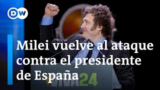 El presidente argentino Milei desata otro conflicto diplomático con España [upl. by Seravaj565]