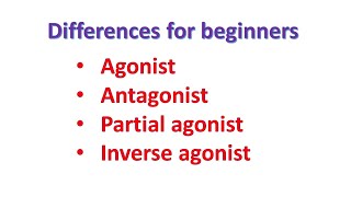 Agonist vs Antagonist vs Partial agonist vs Inverse Agonist for beginnersBiologyLectures [upl. by Sadler]