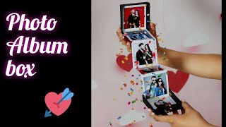 DIY Photo album box  magic gift box idea  Pull out photo box  best birthdayanniversary gift [upl. by Airamahs]