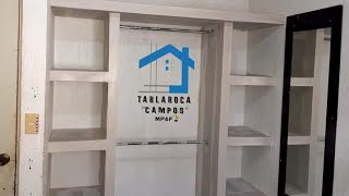 como hacer un closet de tablaroca [upl. by Earb]