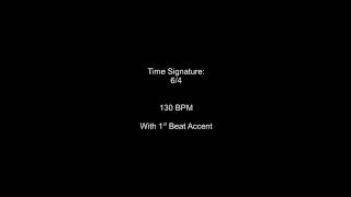 Metronome 64 130BPM w 1st Beat Accent [upl. by Faletti921]