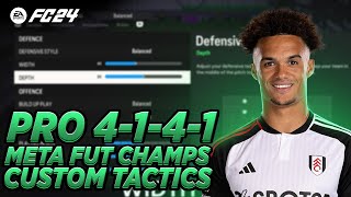 PRO 4141 META CUSTOM TACTICS  INSTRUCTIONS FC 24 [upl. by Kermy]