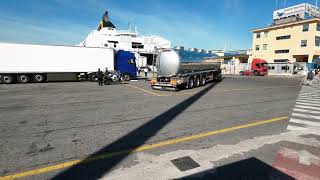 Anek Lines Ferry Greek Spirit  loading at Ancona Italy [upl. by Innus]