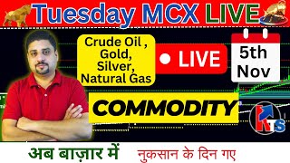 5th Nov MCX Market Analysis  Live Intraday trading  mcx mcxgold mcxmarketwatch [upl. by Gasparo]