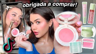 TIKTOK me OBRIGOU a comprar essas MAKES VIRAIS Funcionam [upl. by Ardin]