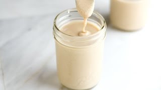 Easy Homemade Tahini Recipe  How to Make Tahini [upl. by Calabresi]