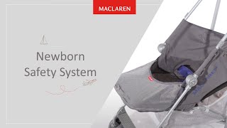 How to use the Newborn Safety System on your Maclaren Stroller [upl. by Assenar]