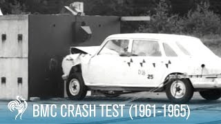 BMC Crash Test 19611965  British Pathé [upl. by Aerdnaxela]