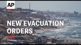 New evacuation orders push displaced Palestinians to already overcrowded areas [upl. by Neuburger]