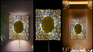 Innovative Cardboard Crafts Transforming Your Walls with DIY Mirrors  FASHION PIXIES [upl. by Adda]