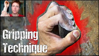 Rock Climbing Technique for Beginners The Importance of Gripping Technique  Crimps VS Open Grips [upl. by Daly]